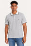 Cinza | Camiseta Polo Masculina Botão Jump Gagnoa — frente