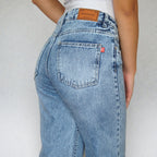 Calça Feminina REVANCHE ref. JEANS WIDE - VintedoisK