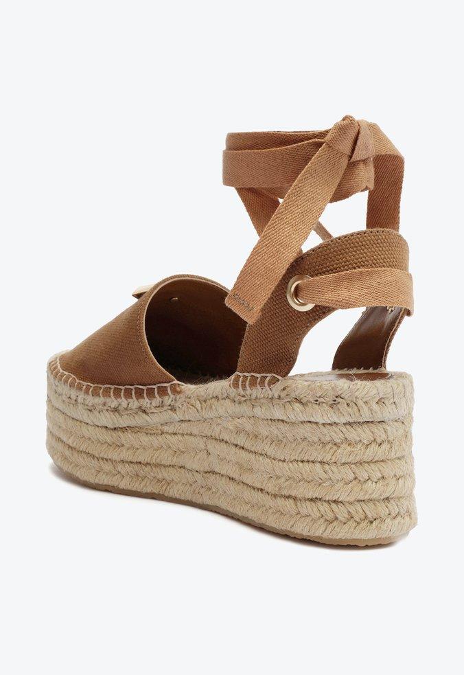 SANDÁLIA PLATAFORMA ESPADRILLE MARROM S 21662 0007 0001 SCHUTZ - Vintedoisk