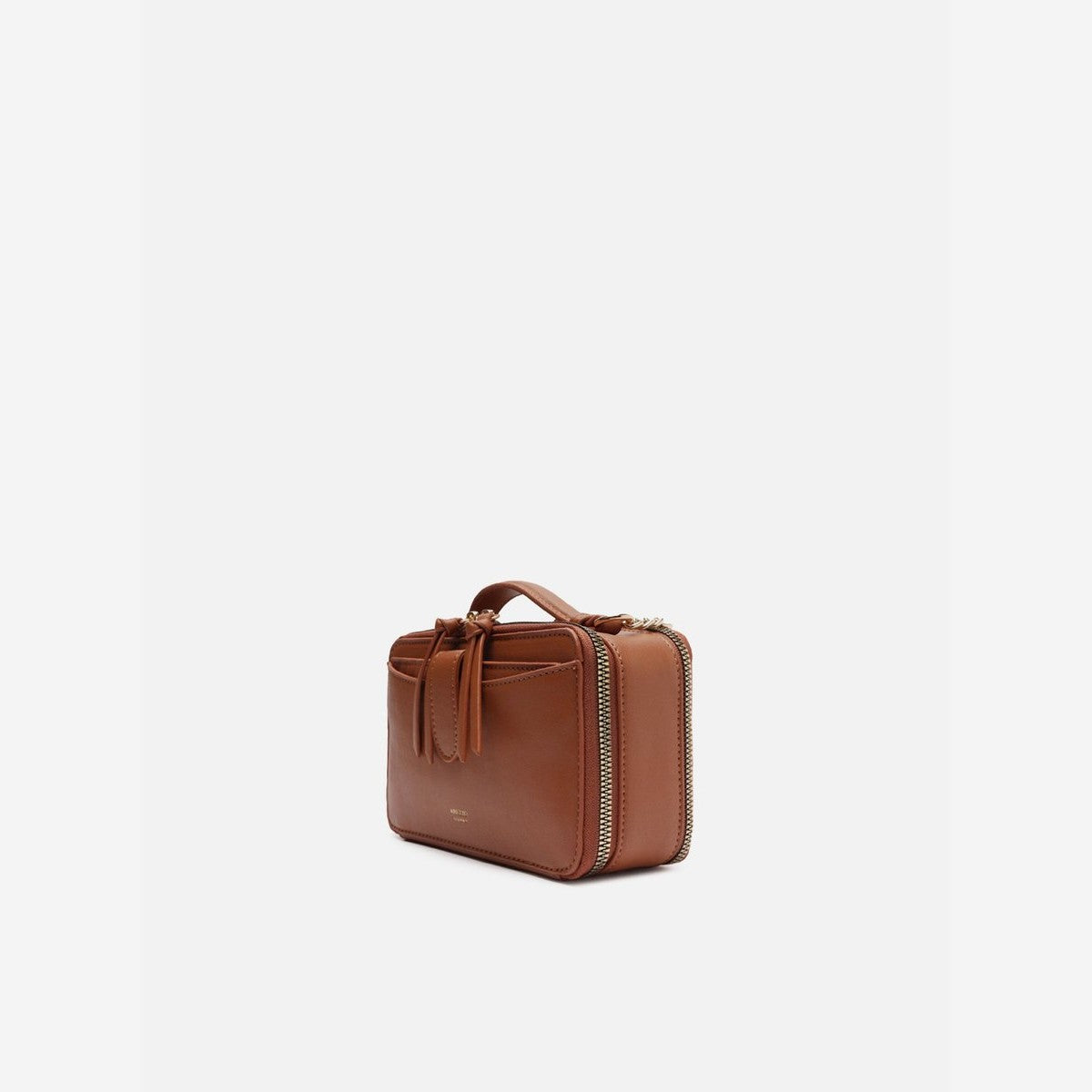 BOLSA TIRACOLO MARROM PEQUENA BOLSO DUPLO A 57100 2436 0002 AREZZO
