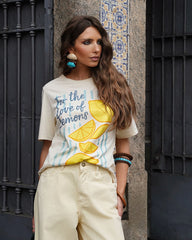 BLUSA T-SHIRT CITRUS STRIPES 10107027 ALCANCE