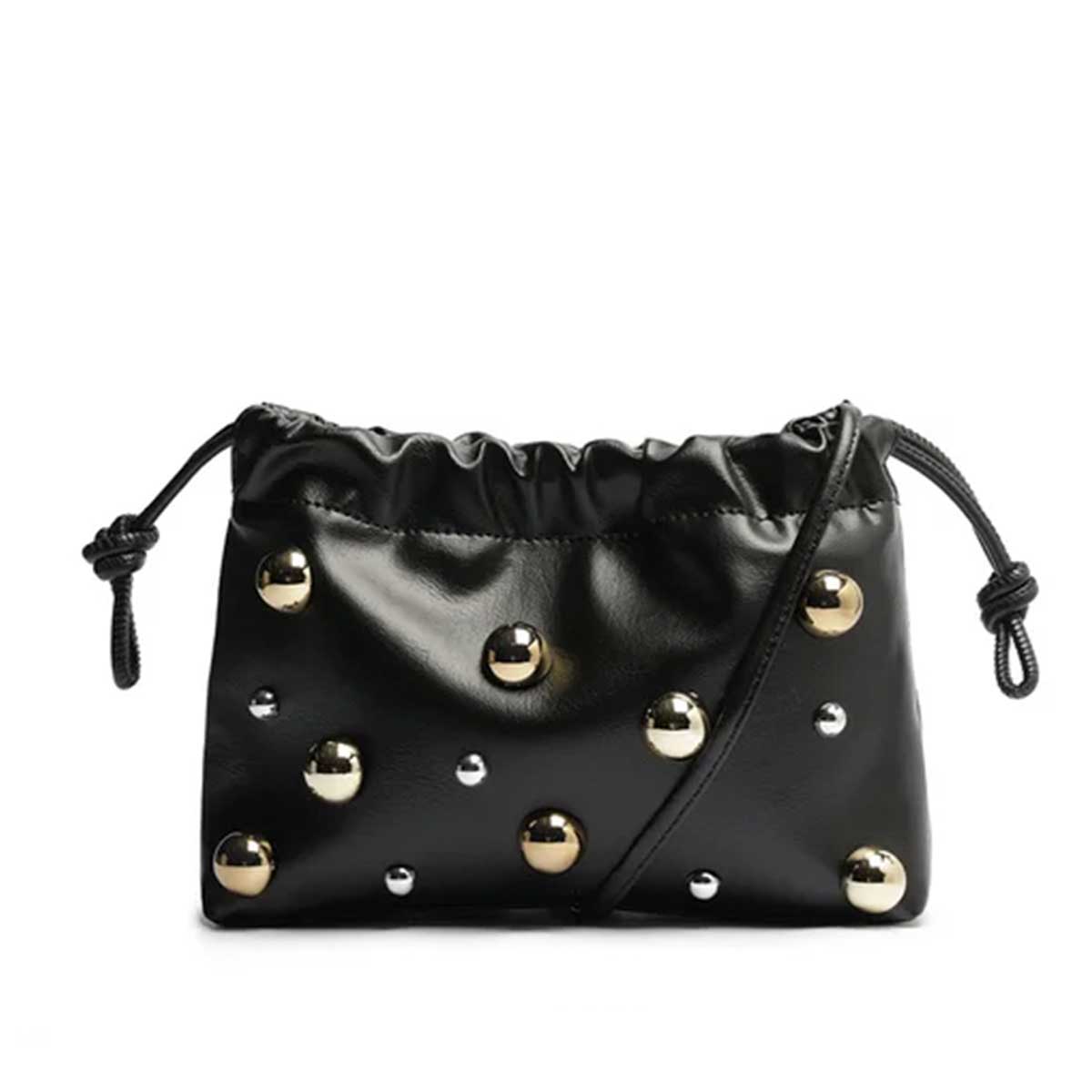 BOLSA SACO PRETA TACHAS C 50016 1955 0003 ANACAPRI