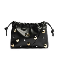 BOLSA SACO PRETA TACHAS C 50016 1955 0003 ANACAPRI