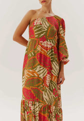 VESTIDO LONGO UM OMBRO 101743 CACAY