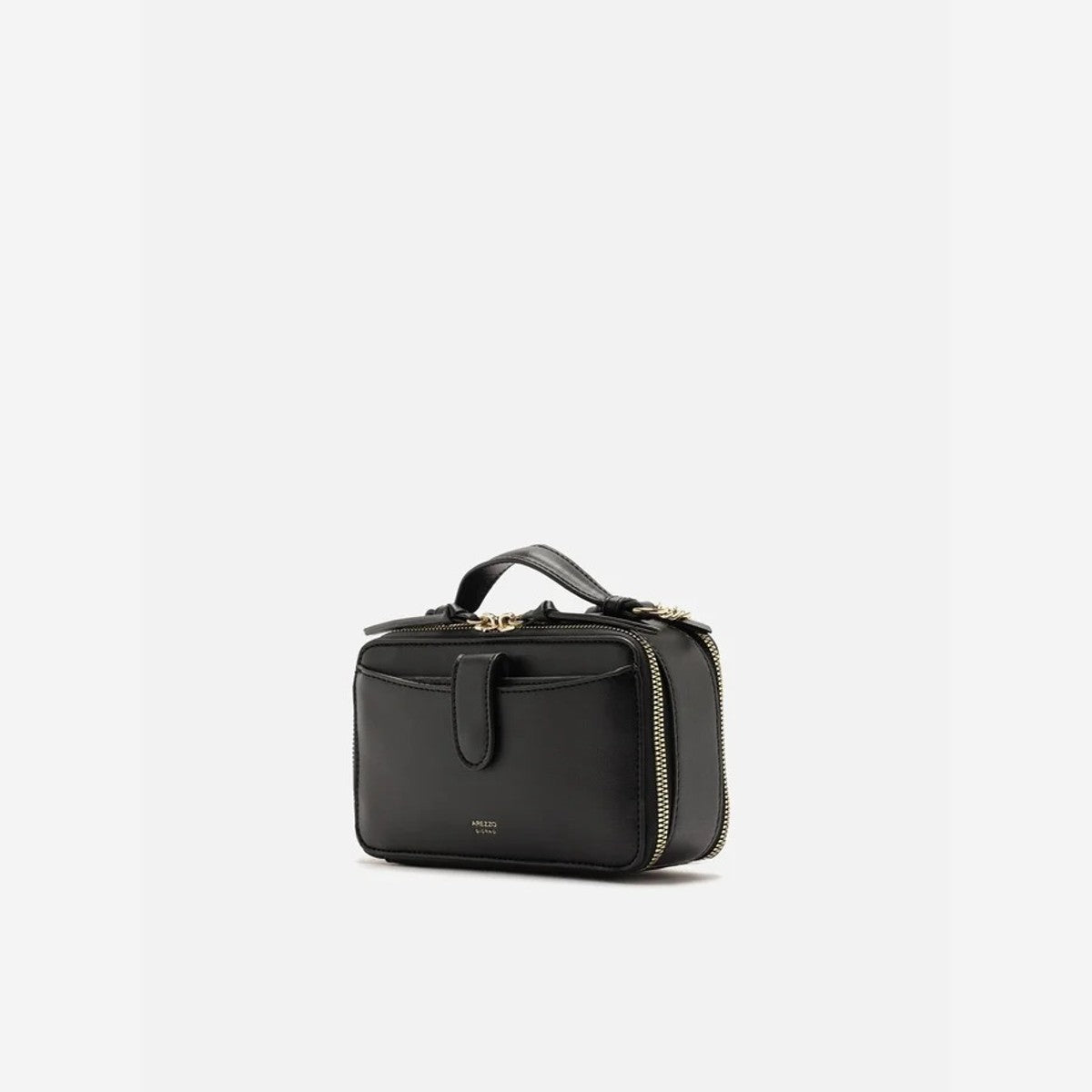 BOLSA TIRACOLO PRETA PEQUENA BOLSO DUPLO A 57100 2436 0001 AREZZO
