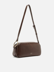 BOLSA BAGUETE TIRACOLO MARROM PEQUENA A 50011 0936 0001 AREZZO