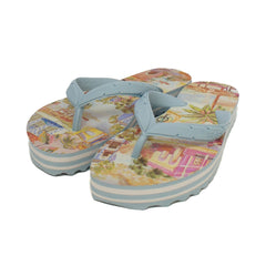 Chinelo De Dedo Azul Estampado J 10060 0022 0011 Farm Shoes
