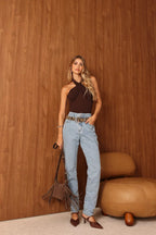 Calça Feminina ALCANCE ref. JEANS MOM - VintedoisK