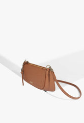 BOLSA TIRACOLO PEQUENA TINA MARROM S 50015 0712 0062 SCHUTZ