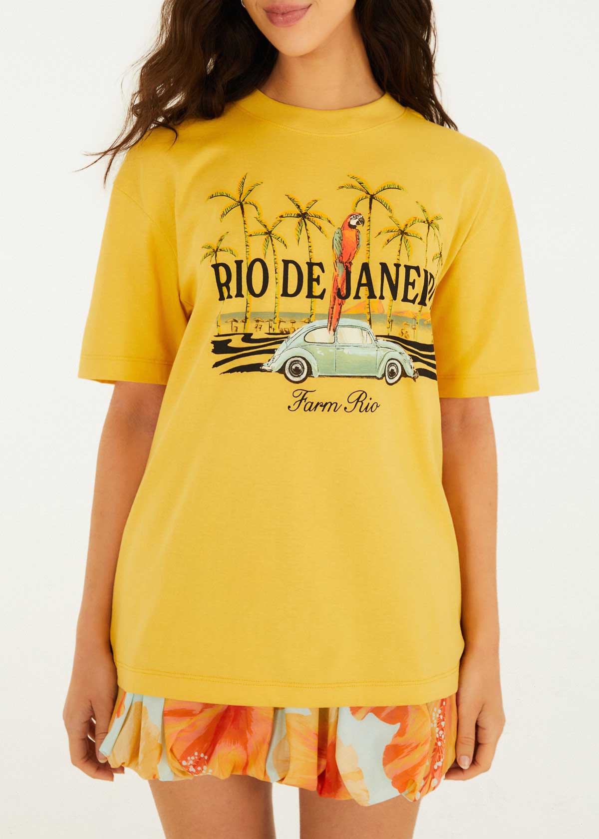 BLUSA T-SHIRT MEDIA BRASILEIRINHO 357722 FARM RIO