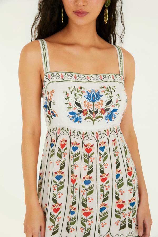 VESTIDO LONGO JARDIM BELEZA 345244 FARM RIO Imagem secundária do produto