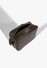 BOLSA TIRACOLO PEQUENA TASSY MARROM ESCURA S 50015 0392 0061 SCHUTZ