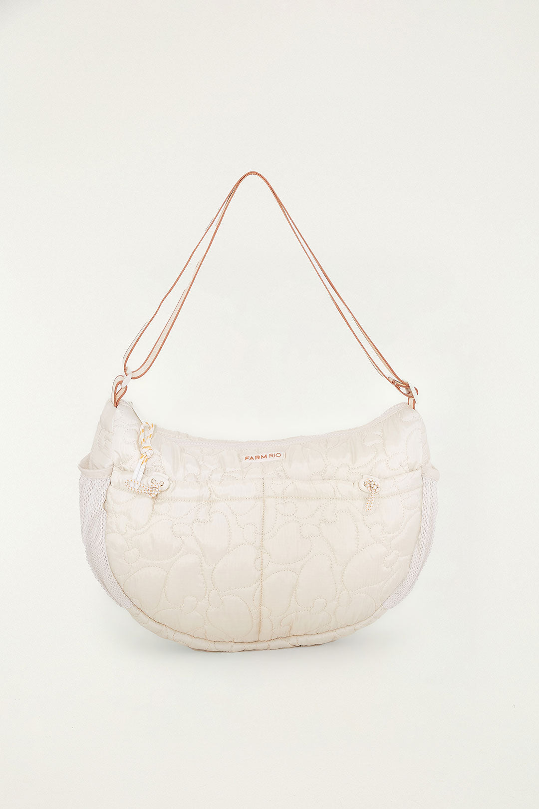 BOLSA FARM BANANA G LISOS PUFFER BEGE SE 78328323GR FARM