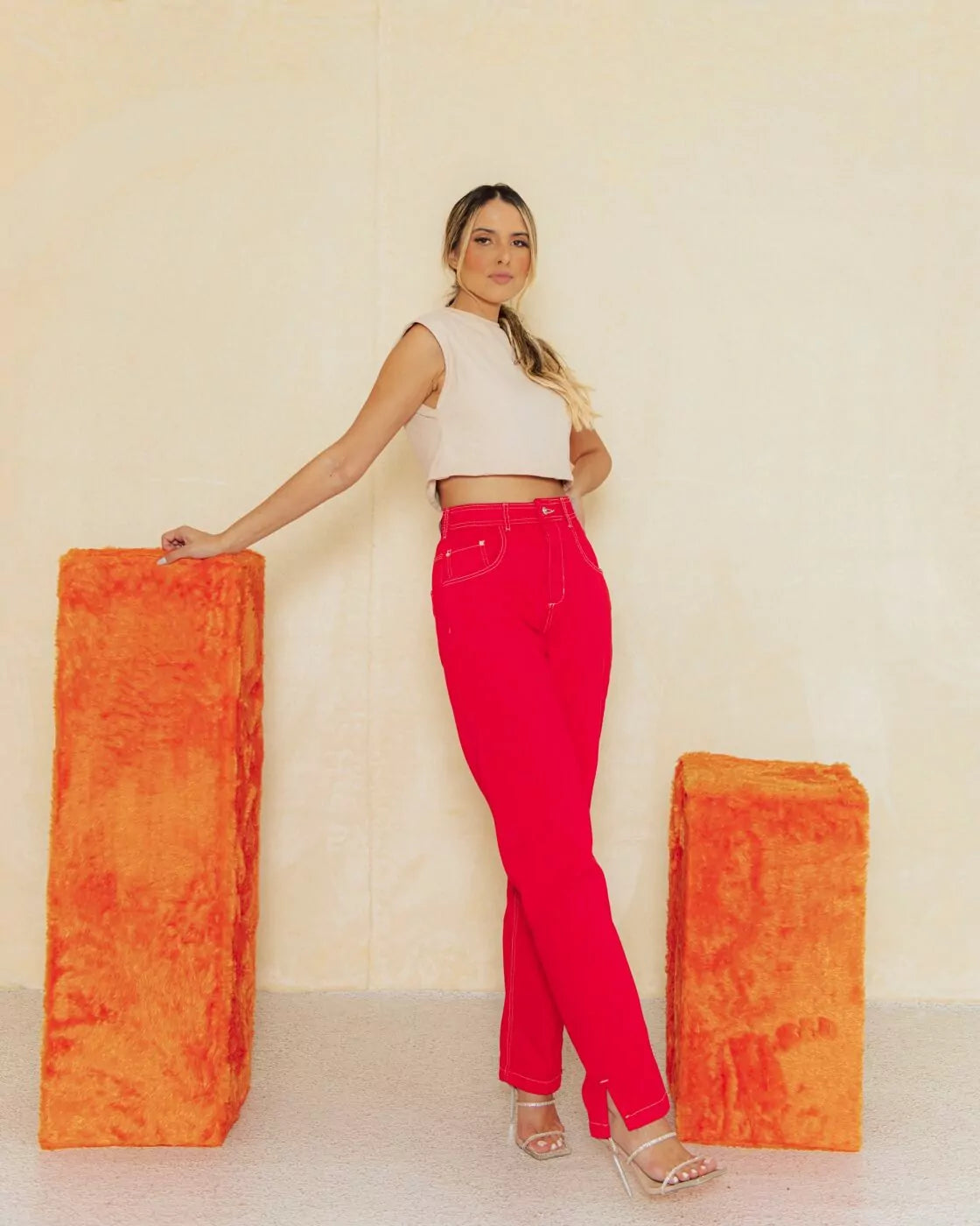 Calça Feminina Alcance ref. JEANS RETA - VintedoisK