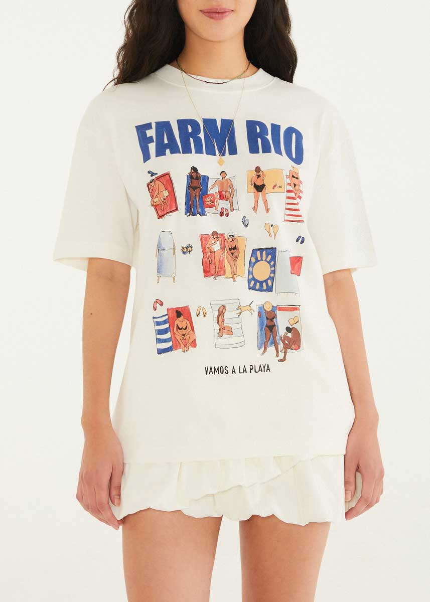 BLUSA T-SHIRT MEDIA PLAYA 352971 FARM RIO