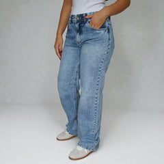 CALÇA JEANS WIDE LEG BARRA NORMAL CAFEM00404 REVANCHE