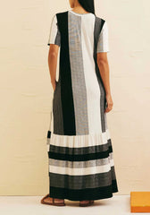 VESTIDO MAXI MIDI MANGA CURTA 102989 CACAY