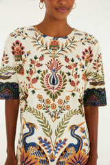 VESTIDO T-SHIRT JARDIM MARAVILHOSO 342160 FARM RIO