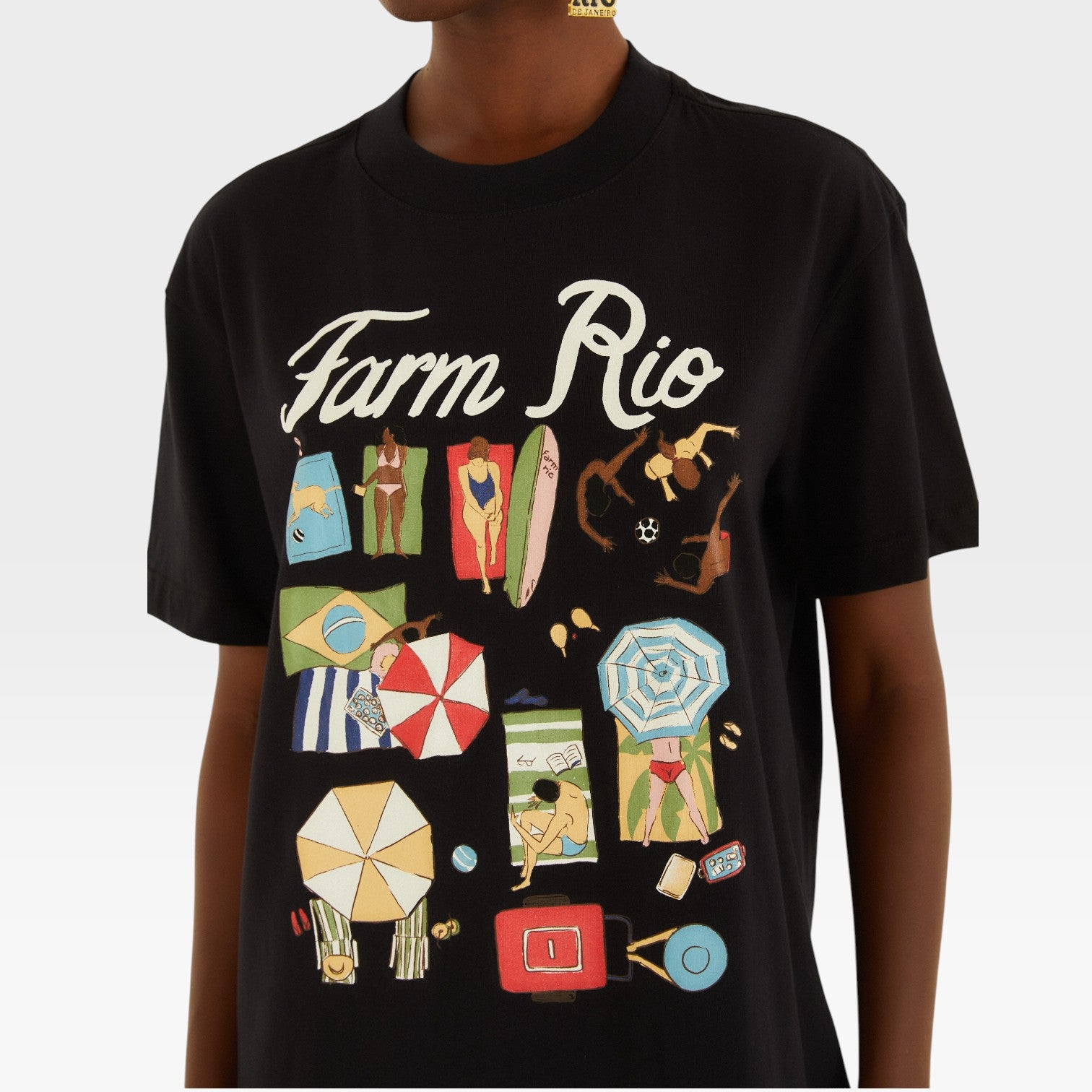BLUSA T-SHIRT PRAIA CARIOCA 358708 FARM RIO Imagem secundária do produto