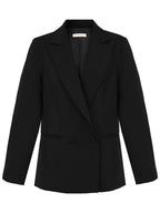 Detalhe da ombreira estruturada blazer Skenn 413701