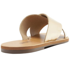 RASTEIRA TIRAS CRUZADAS COURO DOURADA C 30014 0004 0003 ANACAPRI