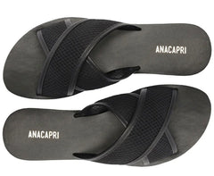 RASTEIRAS TIRAS CRUZADAS TELA PRETA C 30014 0437 0003 ANACAPRI
