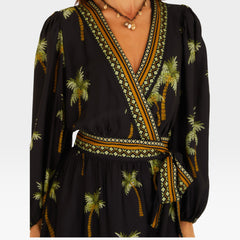 VESTIDO CURTO MANGA COQUEIRITOS 362911 FARM RIO