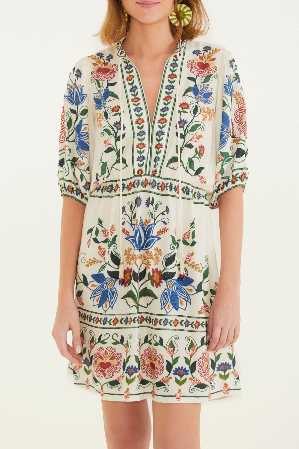 VESTIDO CURTO JARDIM BELEZA 345217 FARM RIO