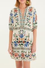 VESTIDO CURTO JARDIM BELEZA 345217 FARM RIO