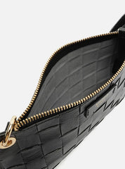 BOLSA TIRACOLO PRETA QUADRICULADA LUXO A 50021 1022 0001 AREZZO