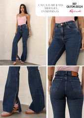 CALÇA JEANS FLARE ABERTURA FEM00114 REVANCHE