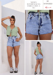 SHORTS JEANS BOYFRIEND BARRA SHFEM00023 REVANCHE