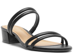 SANDALIA SALTO BLOCO PRETO DUAS TIRAS A 03199 0274 0004 AREZZO