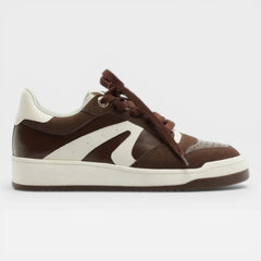 TÊNIS MARROM MULTIMATERIAL SOLADO EMBORRACHADO A 12804 0050 0004 AREZZO