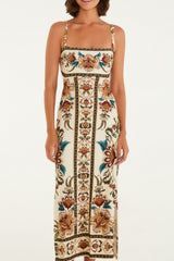 VESTIDO MIDI JARDIM MAJESTOSO 347558 FARM RIO