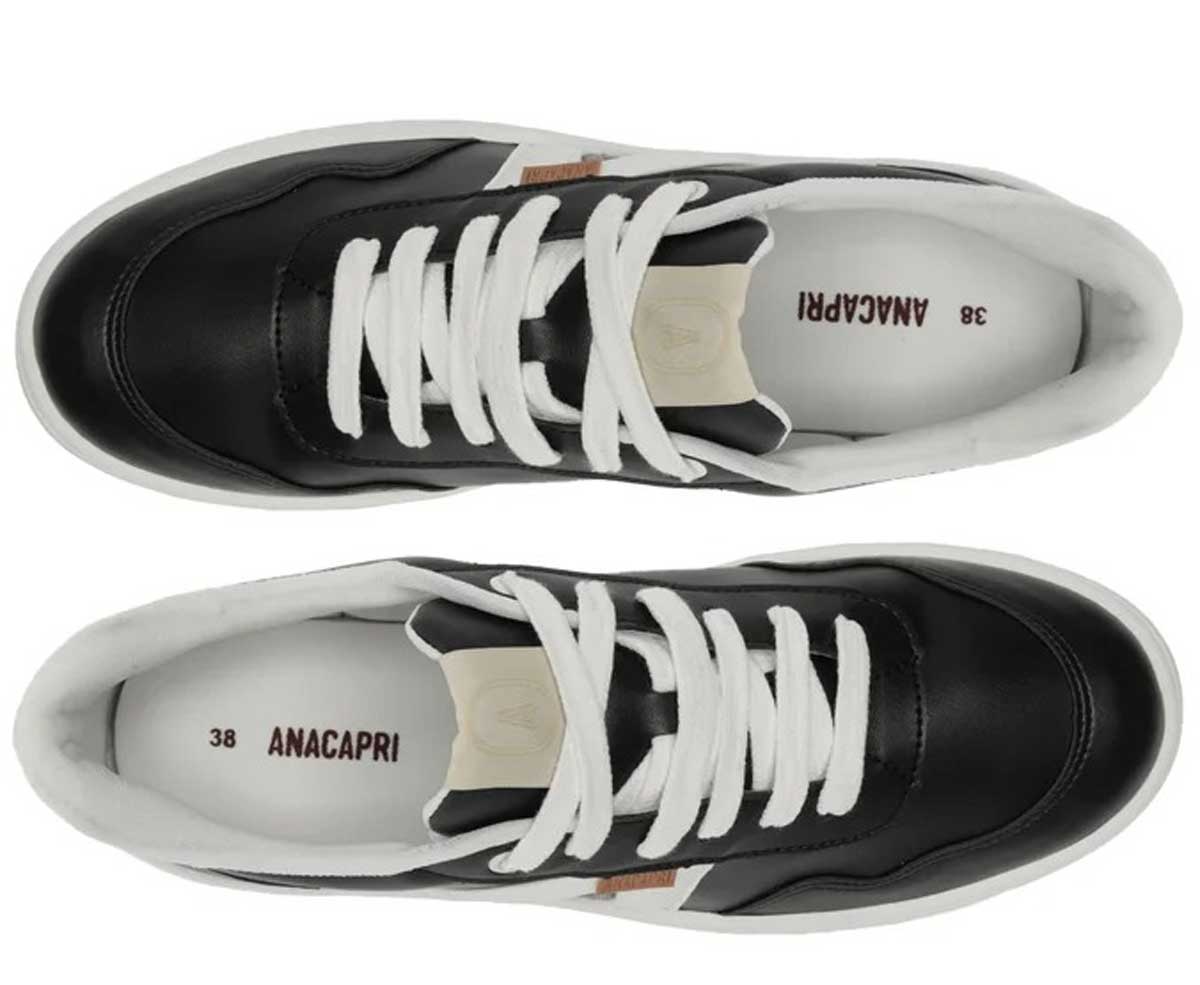 Tênis Feminina ANACAPRI ref. AC1119 PRETO - VintedoisK