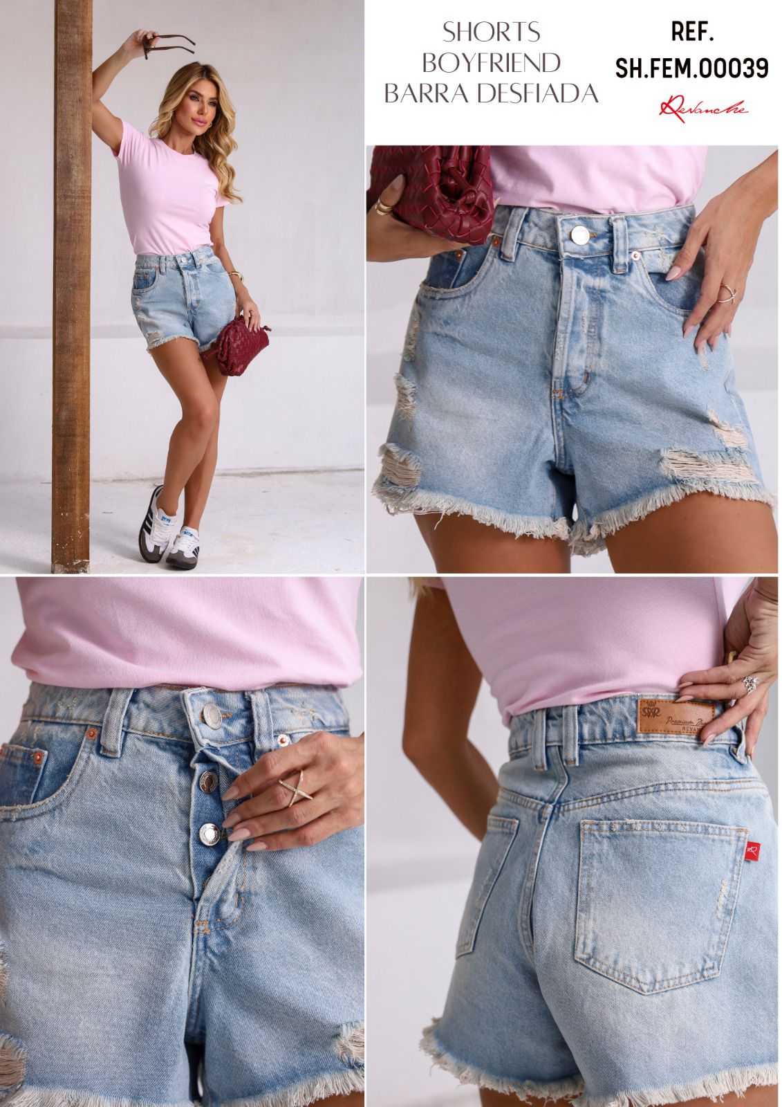 Shorts Feminina REVANCHE ref. SHORTS JEANS - VintedoisK