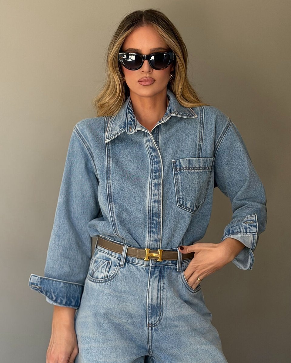 Camisa Feminino Alcance ref. CAMISA JEANS - VintedoisK Imagem principal do produto