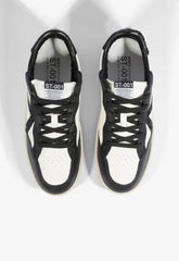 Tênis St Couro Preto E Branco Brilho S 21853 0001 0099 Schutz