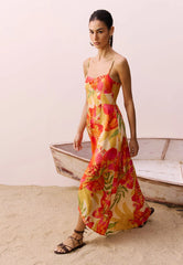 VESTIDO LONGO TRANSPASSADO 105629 CACAY