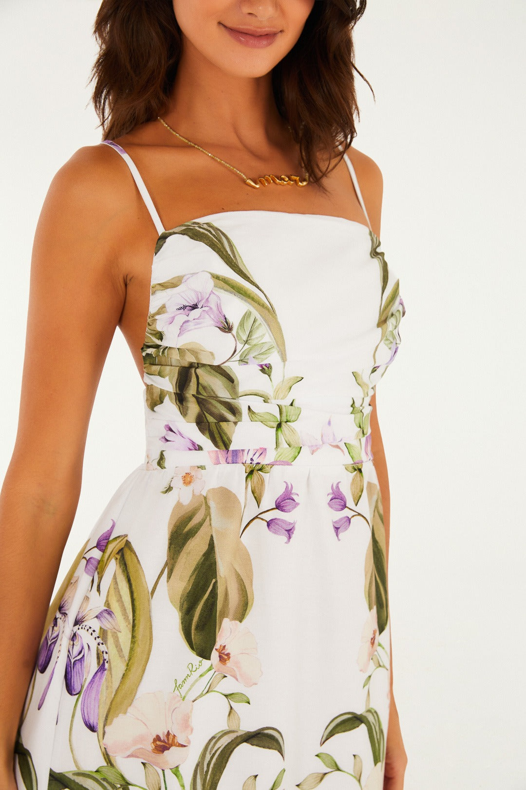 VESTIDO LONGO JARDIM SERENO 370746 FARM RIO Imagem secundária do produto