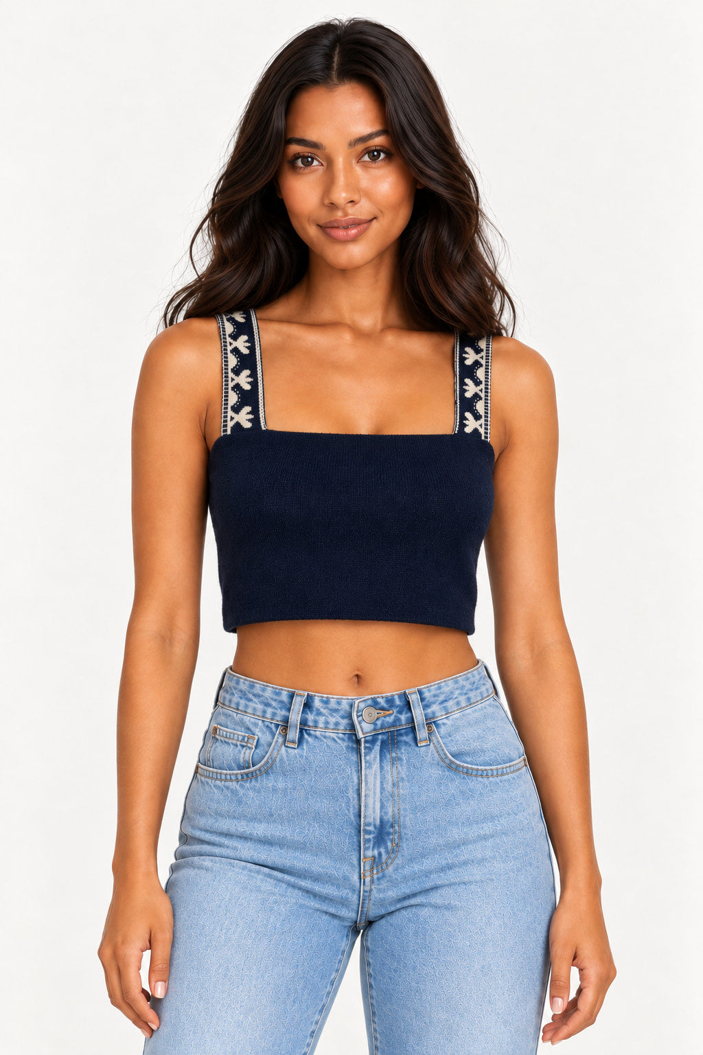 Blusa Feminina CACAY ref. TRICOT JACQUARD - VintedoisK Imagem principal do produto