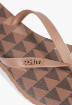 CHINELO TRIANGLE MARROM S 22296 0008 0005 SCHUTZ