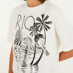 BLUSA T-SHIRT MEDIA RIO PB 349197 FARM RIO