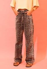 CALÇA JEANS WIDE LEG LEOPARD 8358 ALCANCE