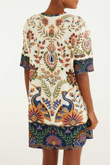 VESTIDO T-SHIRT JARDIM MARAVILHOSO 342160 FARM RIO