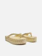 Sandália Feminina BRIZZA ref. DOURADA FLATFORM - VintedoisK