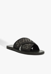 SANDÁLIA RASTEIRA X SCHUTZ LOGO PRETA S 20889 0021 0001 SCHUTZ