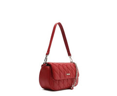 BOLSA TIRACOLO MÉDIA MATELASSÊ TRIANGULAR VERMELHA C 50036 0006 0004 ANACAPRI