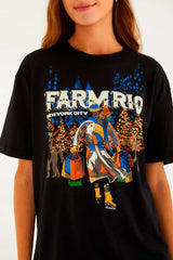 BLUSA T-SHIRT PATINANDO EM NY 353636 FARM RIO